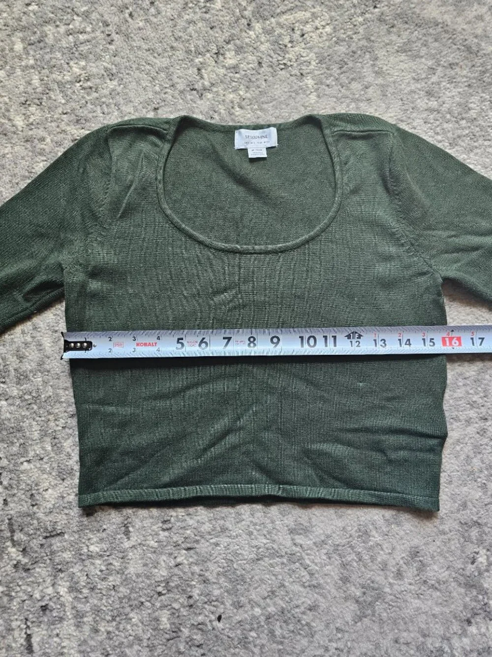 Seraphine Dark Green Knit Top Size 4